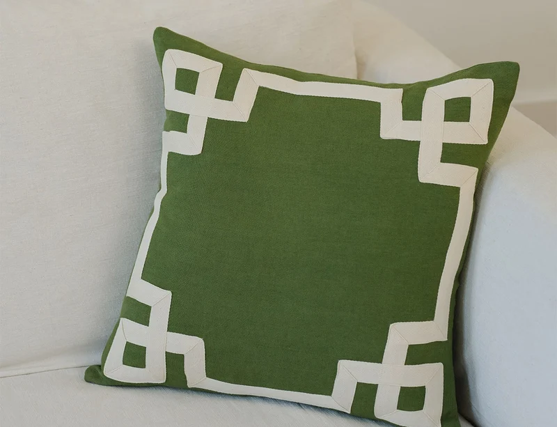Housse de coussin en Lin - ACHILLE Palme