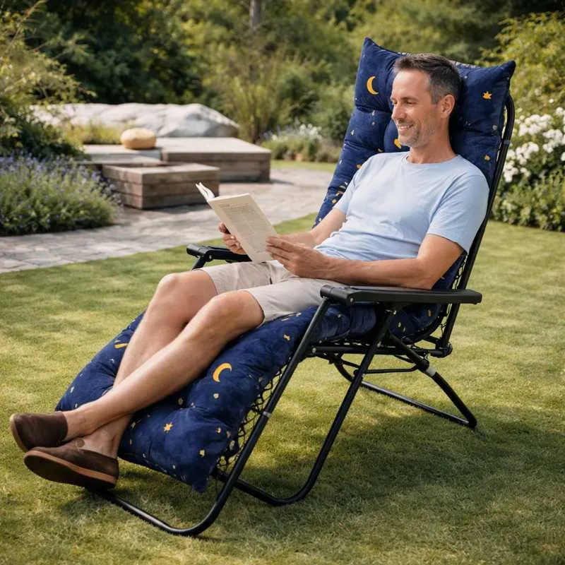 Coussin Fauteuil bleu marine à étoile