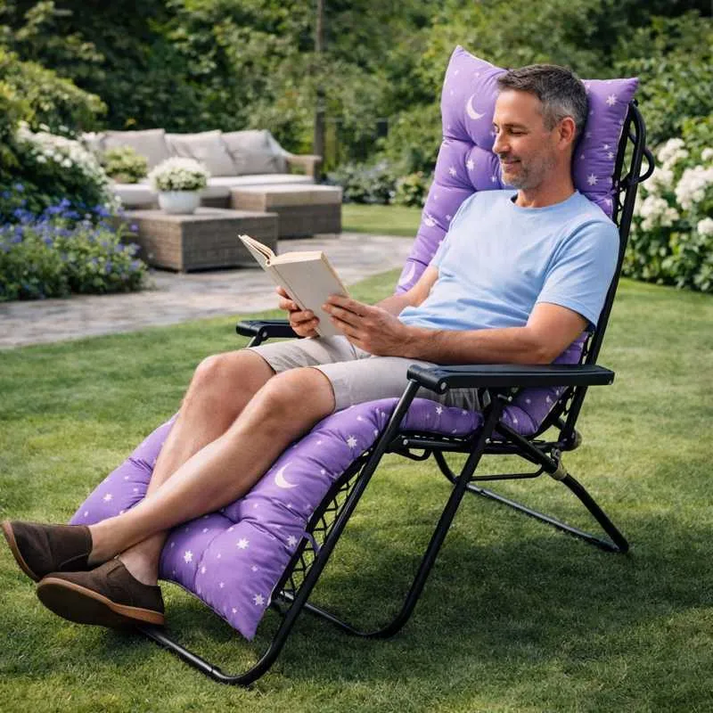 Coussin Fauteuil Violet à étoile