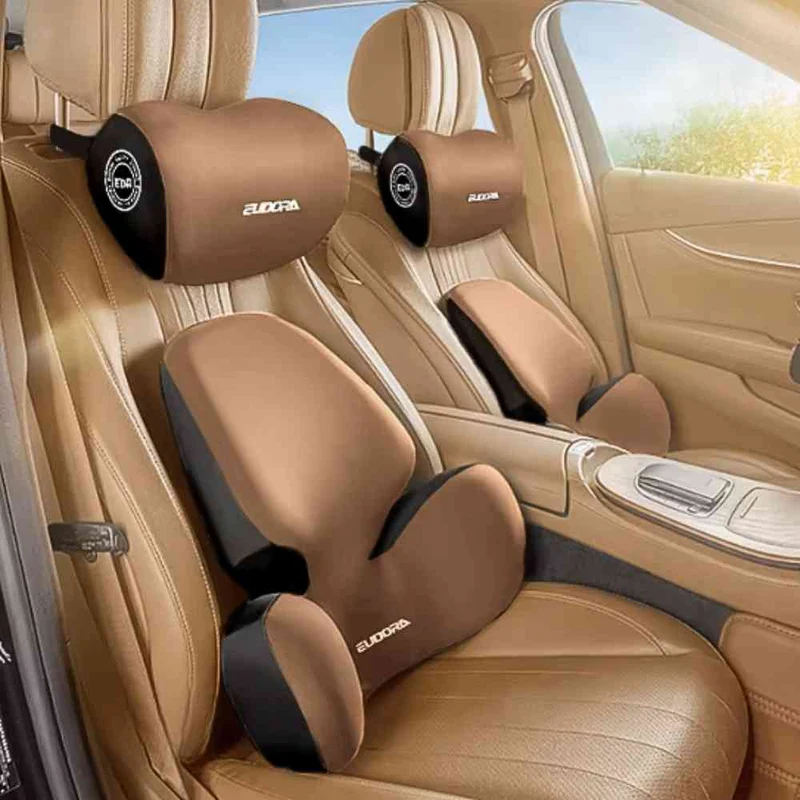 Coussin Cou Voiture marron