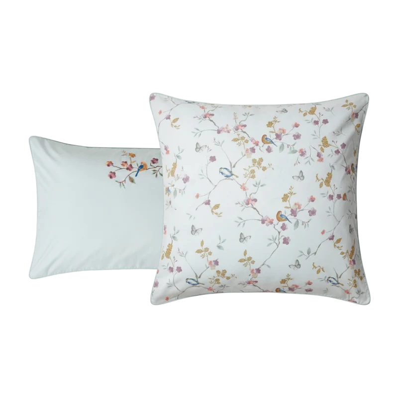 Taie d'oreiller Jardin Suspendu - Satin de coton 120 fils/cm²