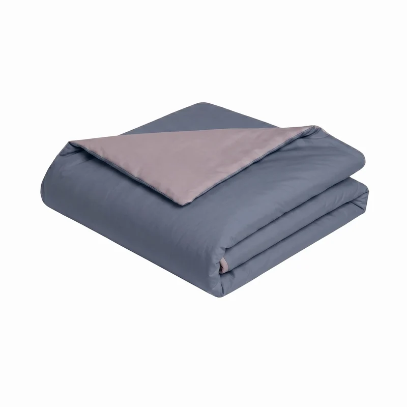 Housse de couette bicolore Duo Coton - Coton 57 fils