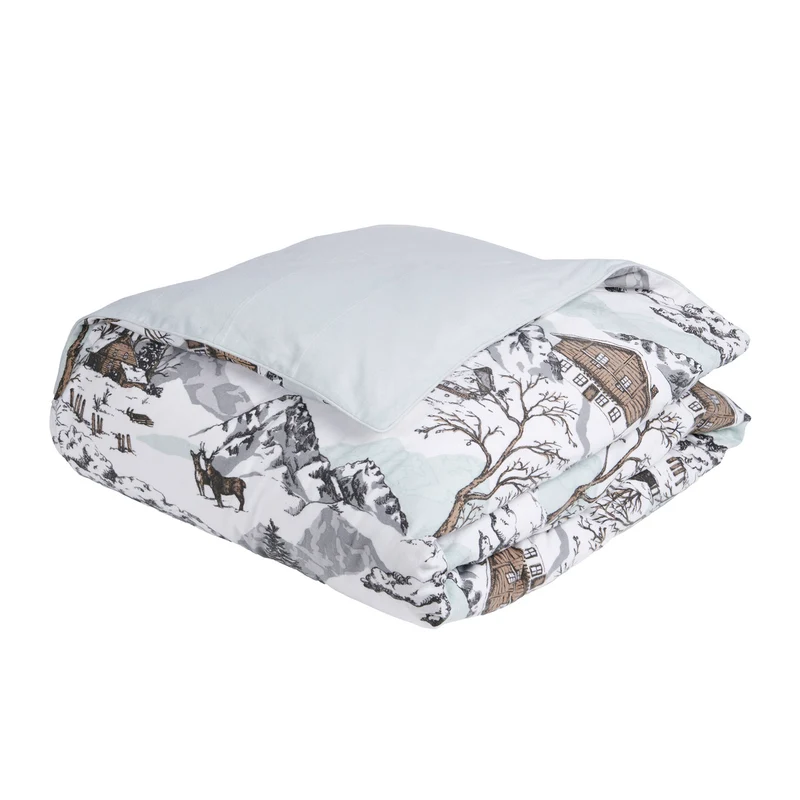 Housse de couette Montagne - Flanelle de coton