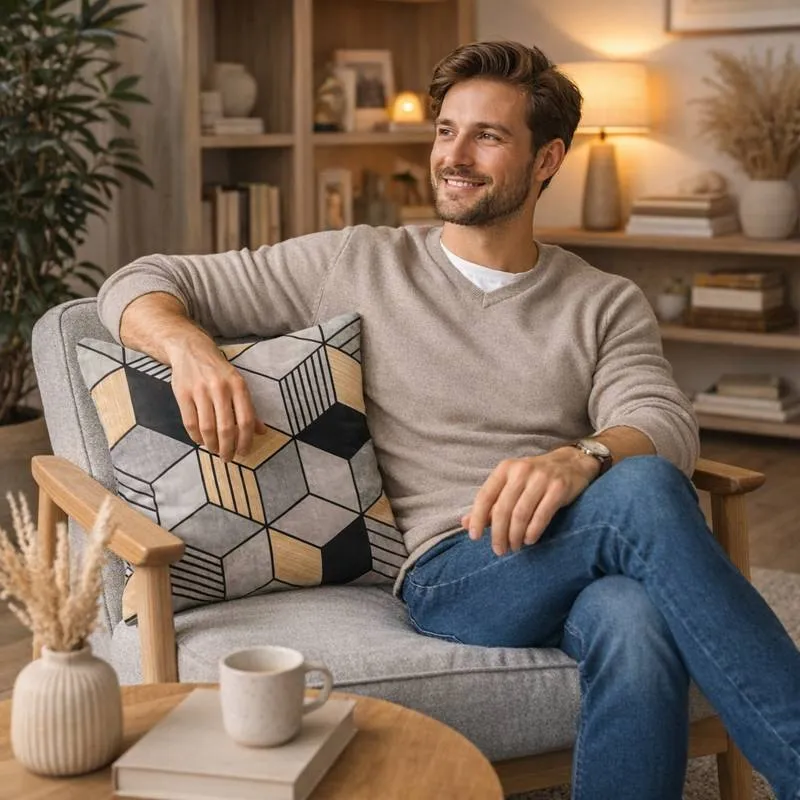 Housse Coussin Carré Urbain