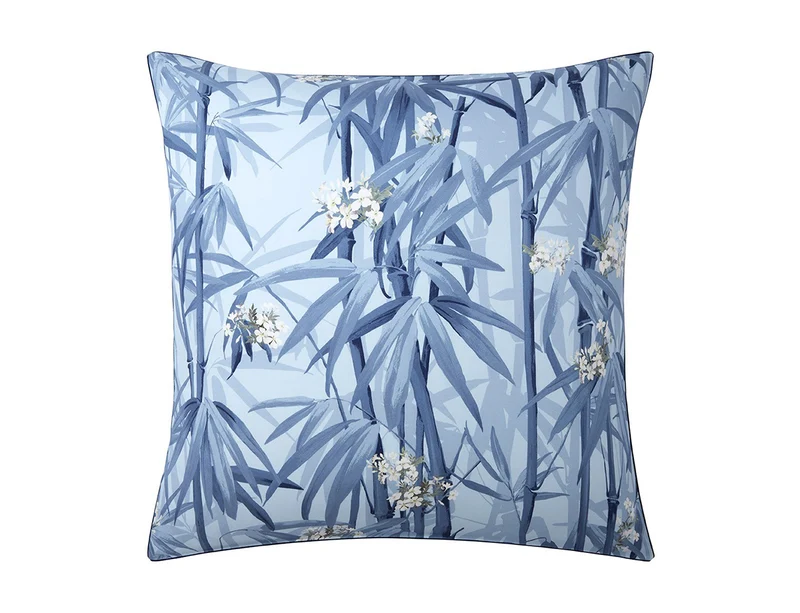 Taie d'oreiller Satin de coton - K ZEN Bleu