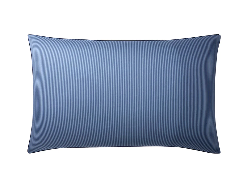 Taie d'oreiller Satin de coton - K ZEN Bleu