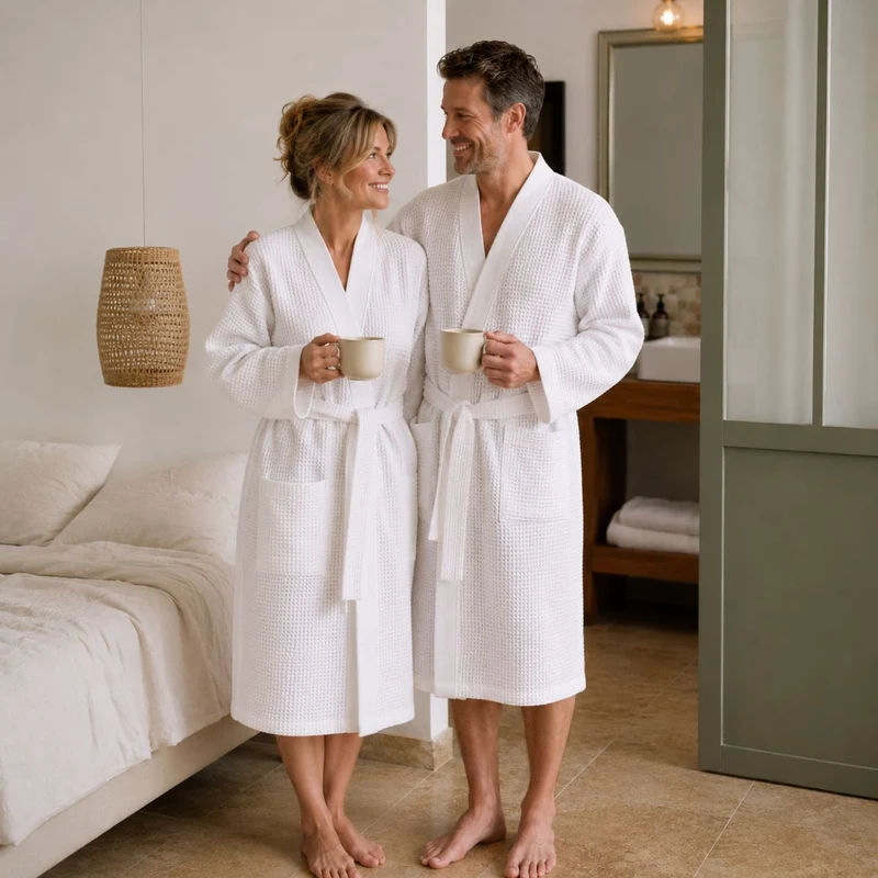 Linge de bain Épure - Coton Nid d’abeille 300 g/m²