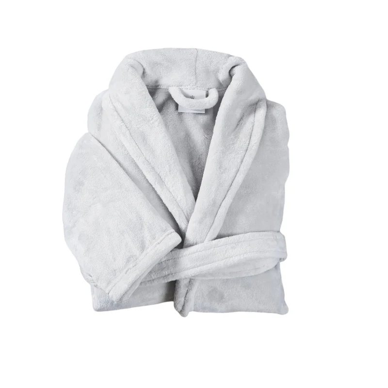 Peignoir mixte col chale - Polaire 100% polyester