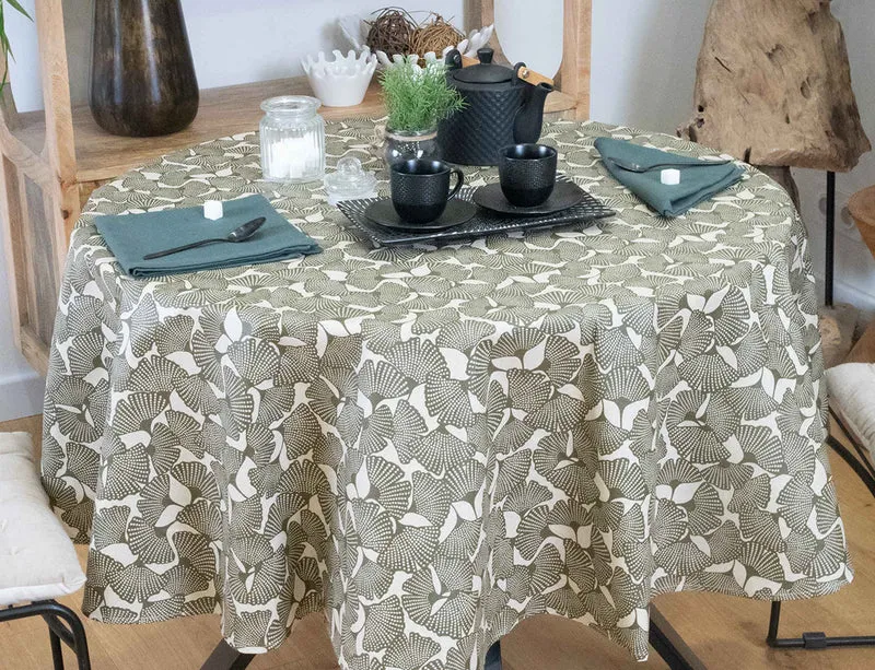 Nappe Ronde Plastifiée - GINKGO Military