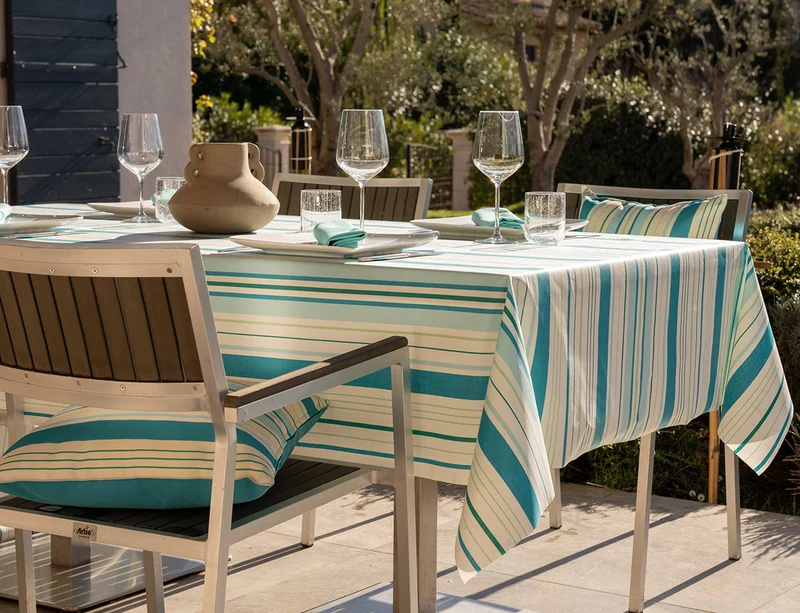 Nappe Plastifiée - BISCAROSSE Turquoise