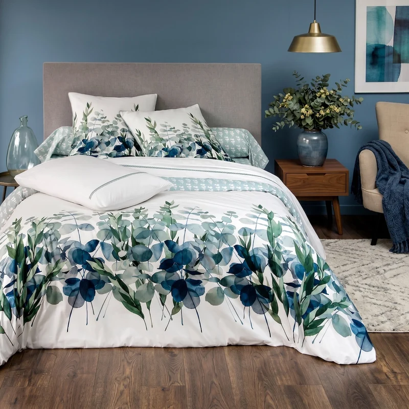 Taie d'oreiller Eucalyptus - Percale de coton