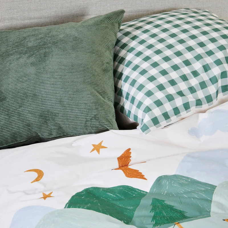 Taie d'oreiller Les Louveteaux - Percale de coton