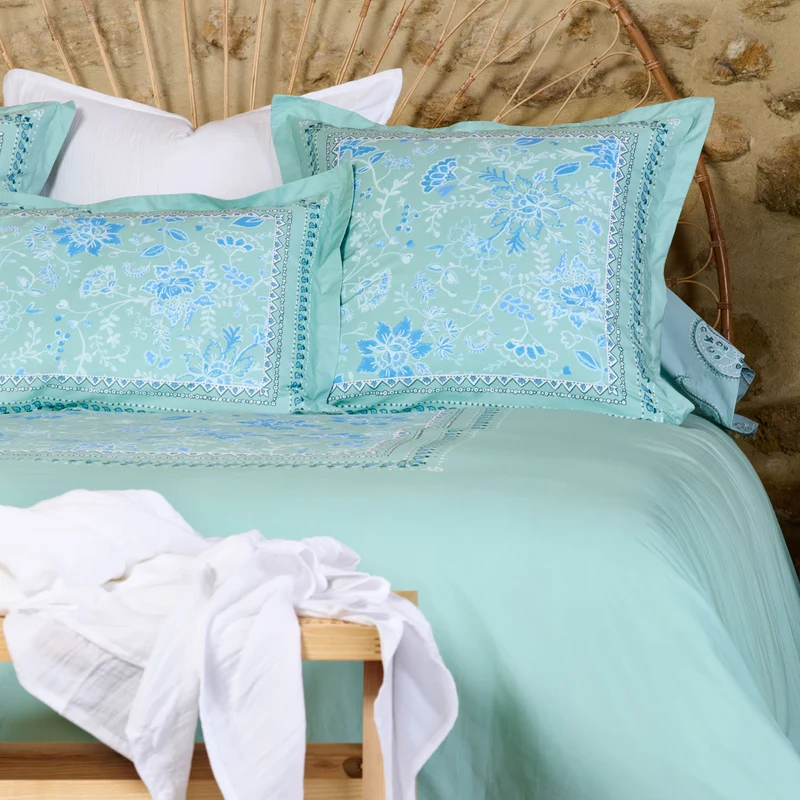 Taie d'oreiller Bastide - Percale de coton 120 fils/cm²