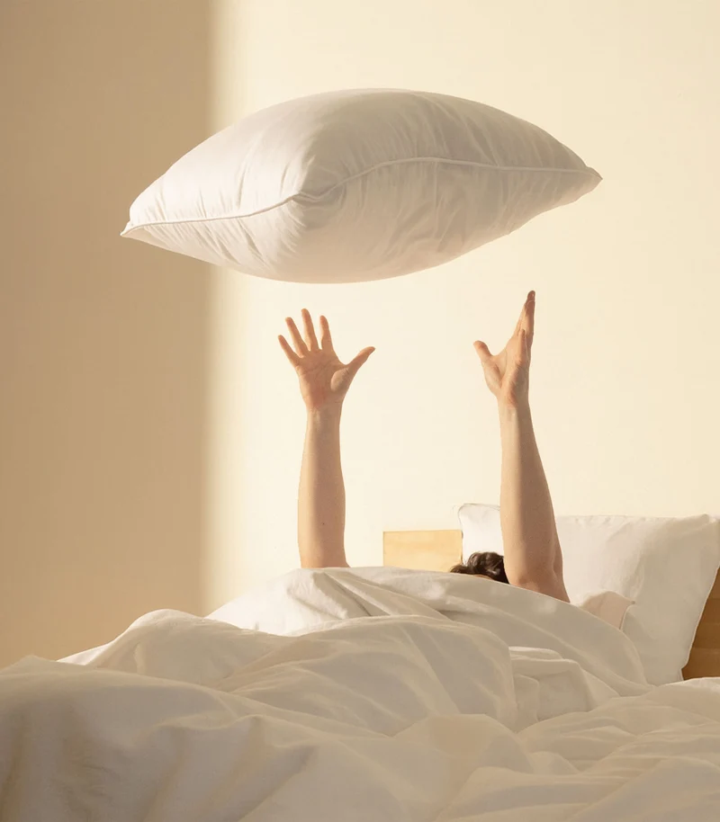 Housse de couette en satin de coton - Blanc grand frais