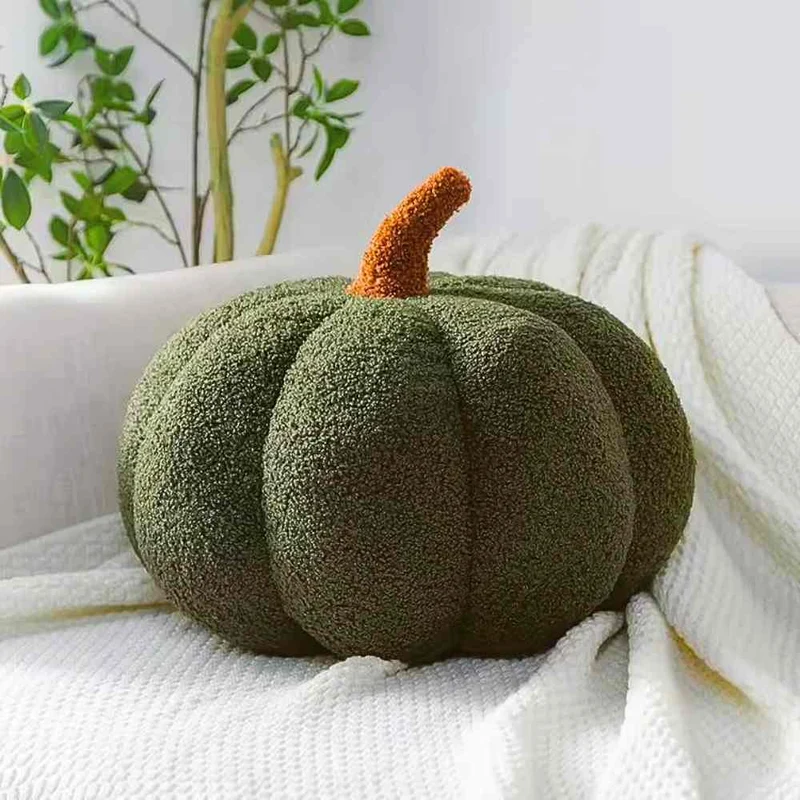 Coussin Citrouille vert