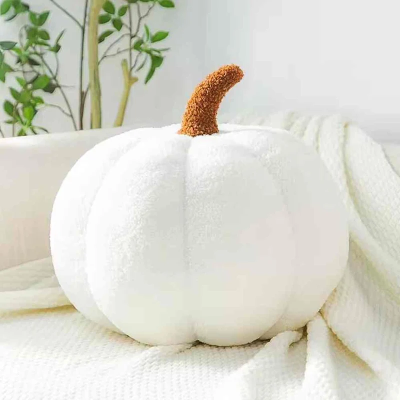 Coussin Citrouille blanc