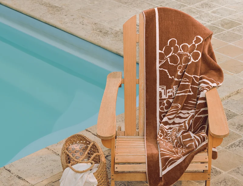 Drap de plage - RIVIERA Argile