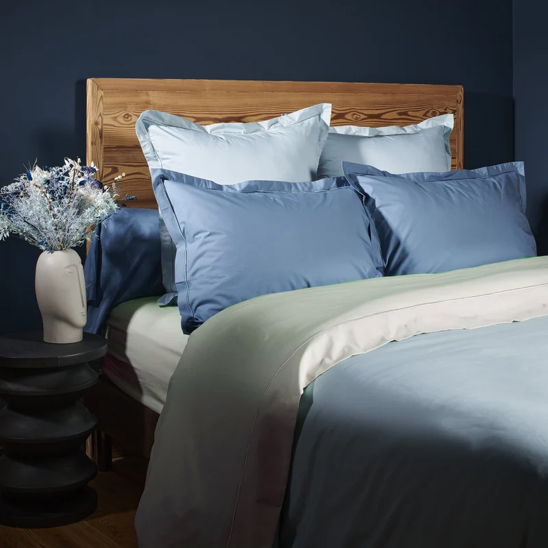 Parure de lit Unie - Percale de coton 80 fils/cm²