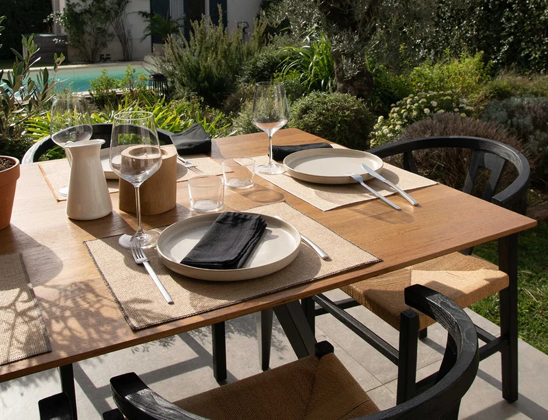 Set de table Jute enduite - ANTALIA Ecru