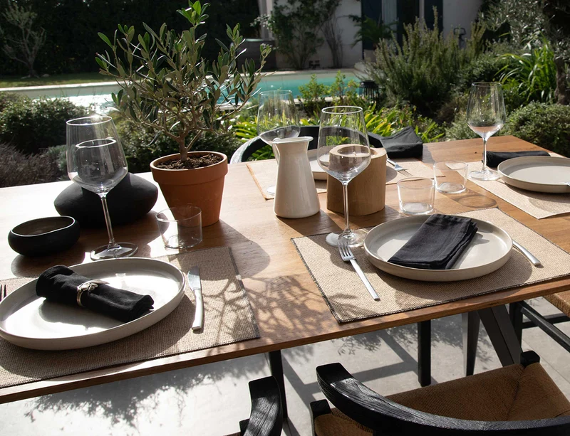 Set de table Jute enduite - ANTALIA Ecru