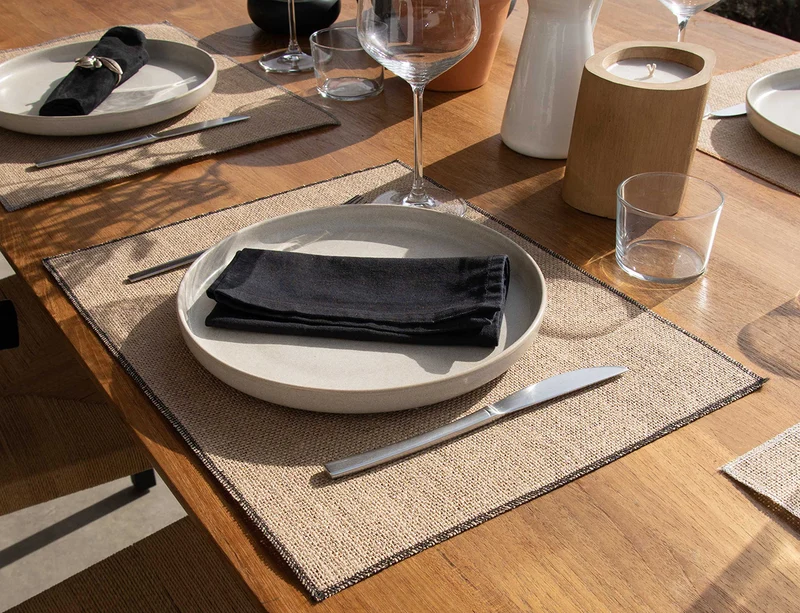 Set de table Jute enduite - ANTALIA Ecru