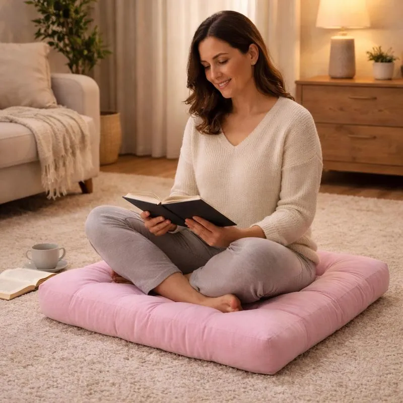 Coussin de Sol Grand rose