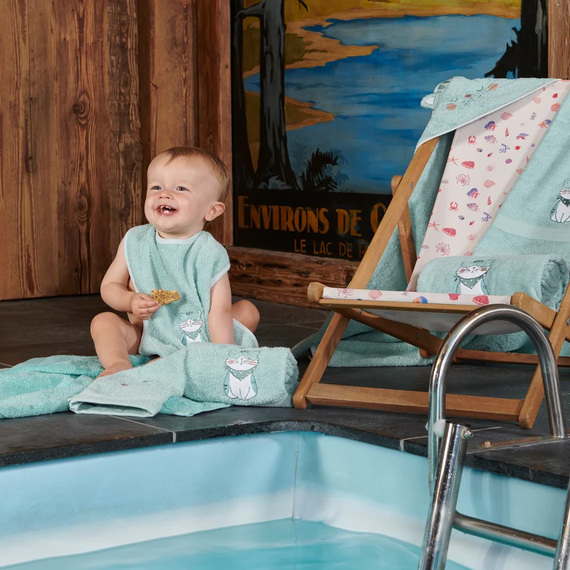 Linge de bain Les Petits Félins - Coton 450g/m²