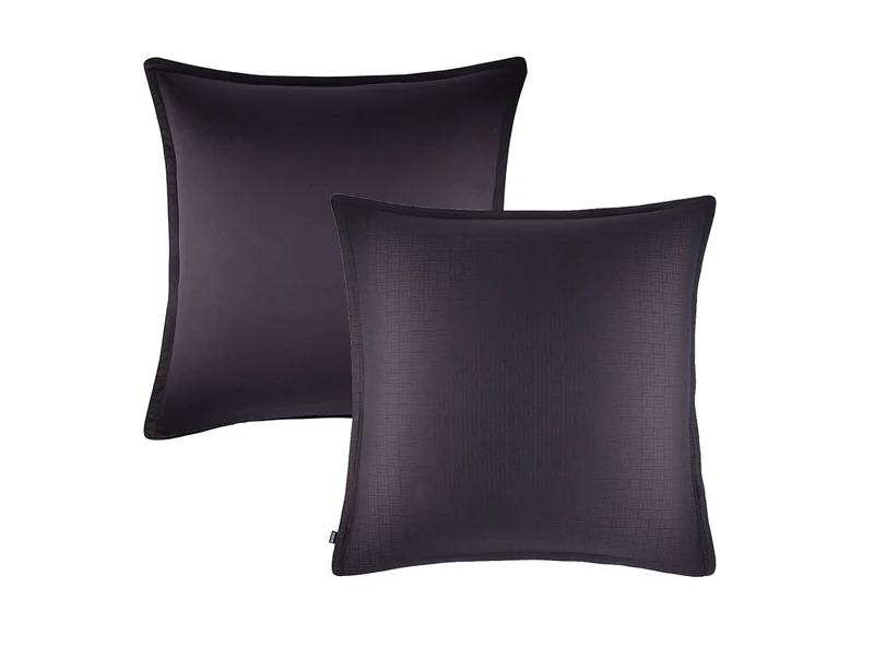 Taie d'oreiller Satin de coton - LATTICE CARBON