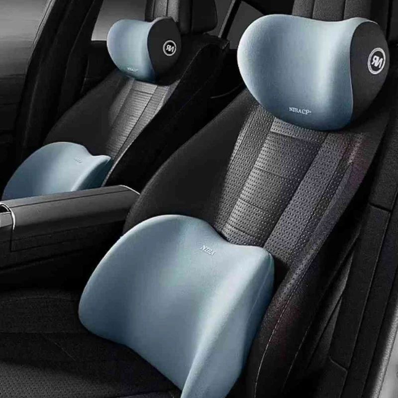 Coussin Lombaire Voiture Ergonomique bleu