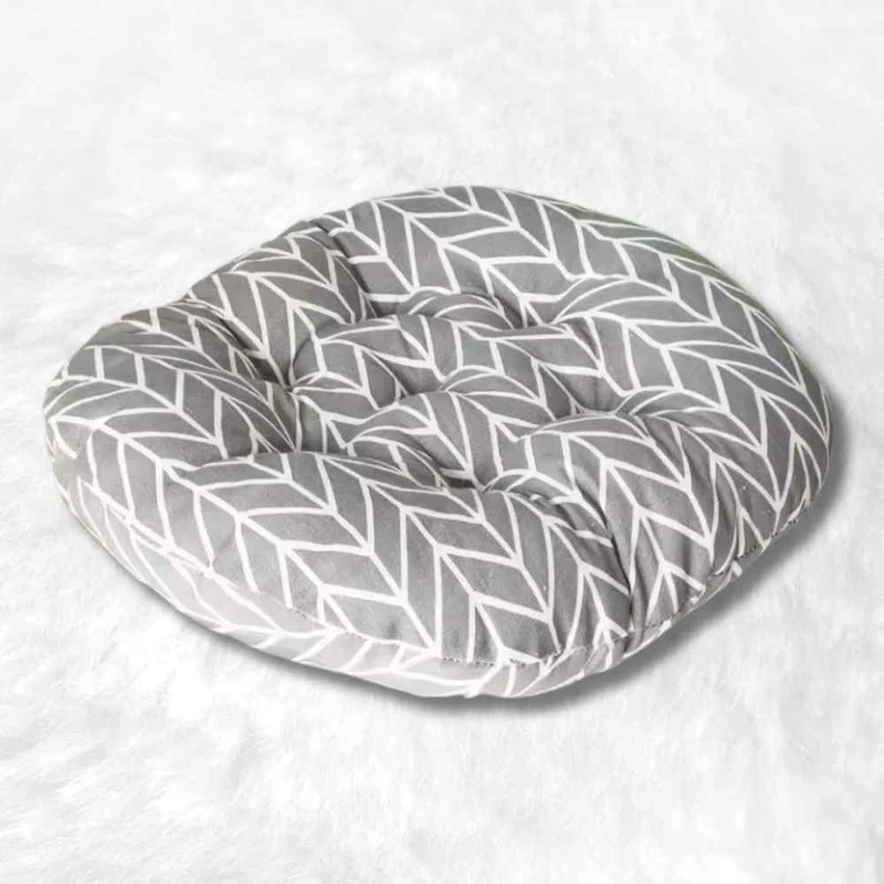 Coussin de Chaise Rond gris