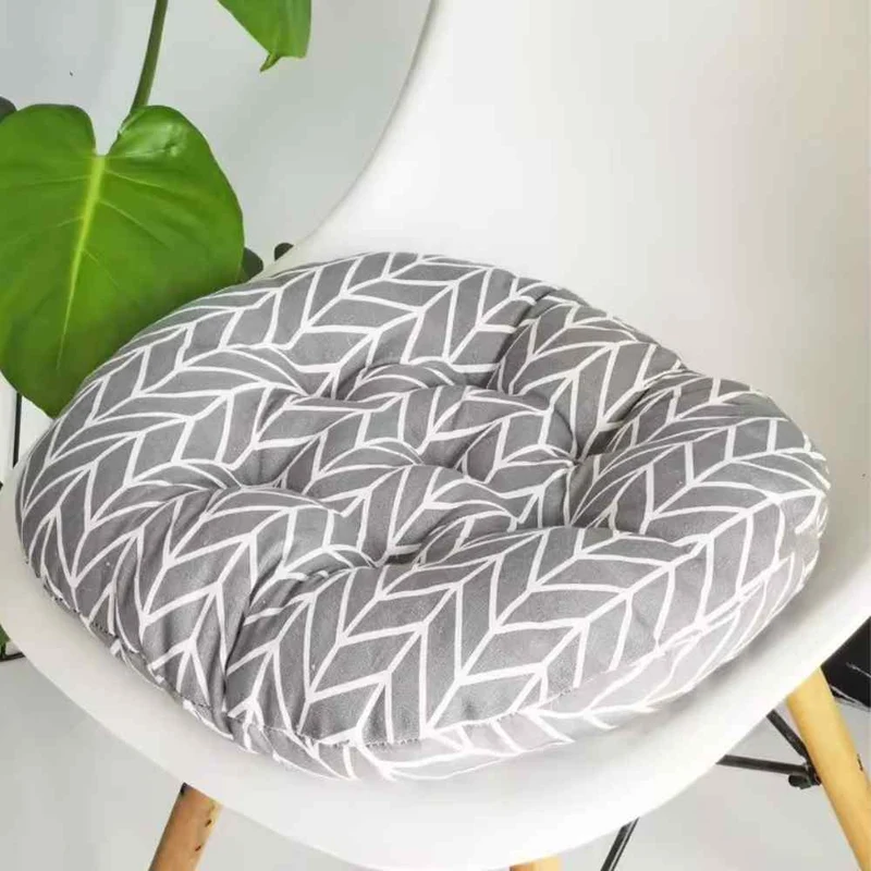 Coussin de Chaise Rond gris