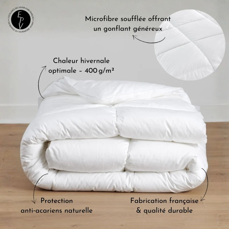Couette Hiver Confort Infini - Microfibre résilient