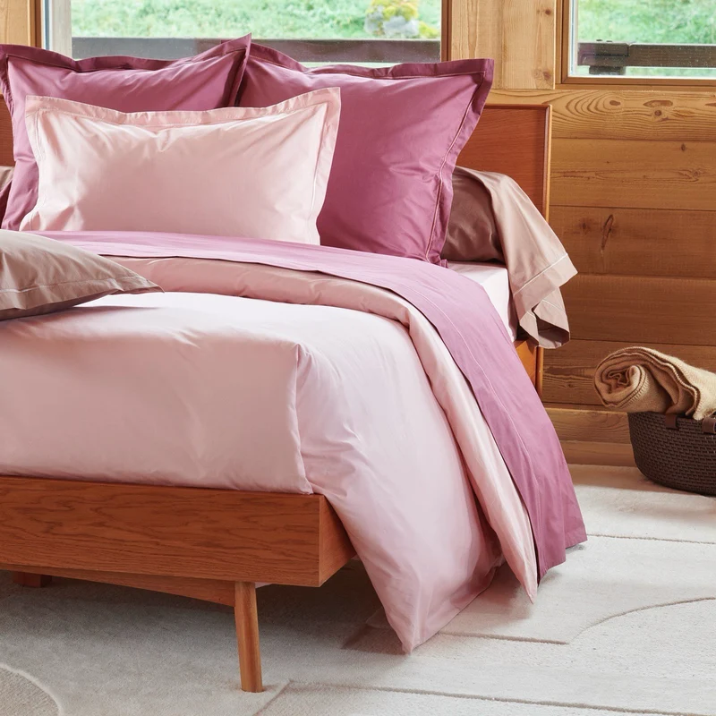 Taie d'oreiller unie - Percale de coton