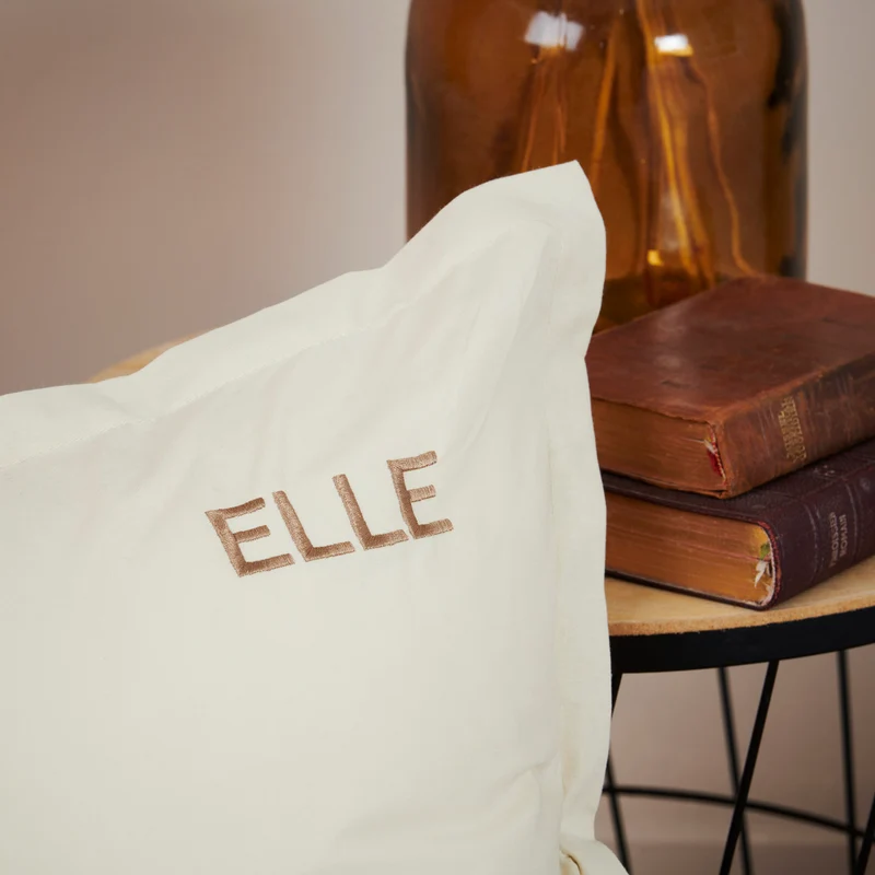 Taie d'oreiller unie - Percale de coton