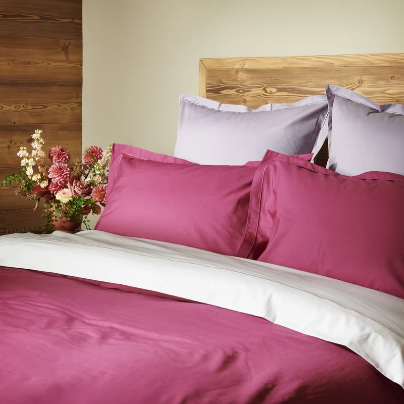 Taie d'oreiller unie - Percale de coton