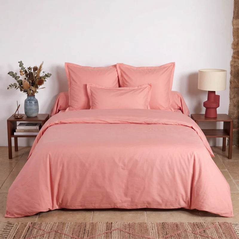 Housse de couette unie - Percale de coton