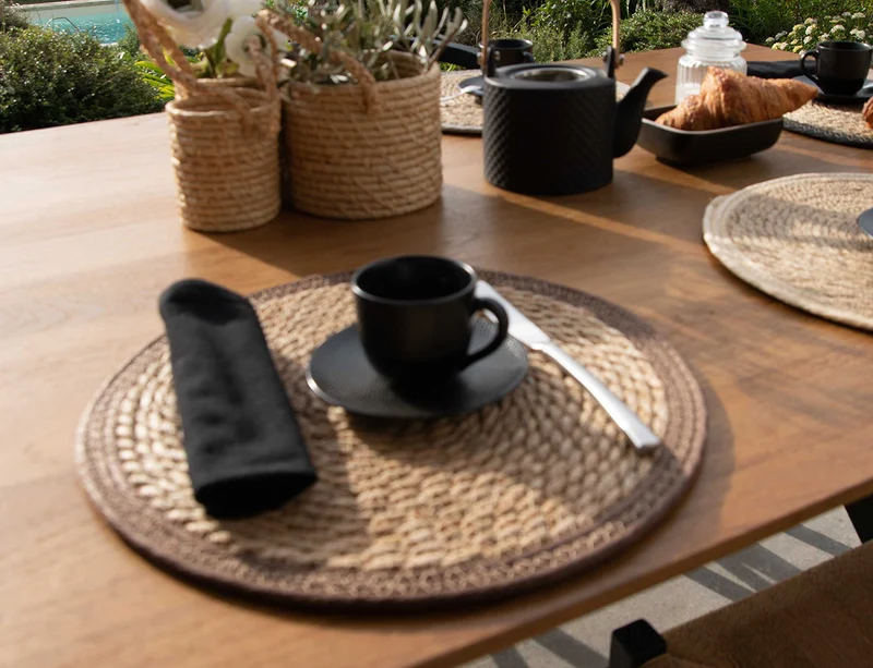 Set rond de table - TAMATAVE Gris