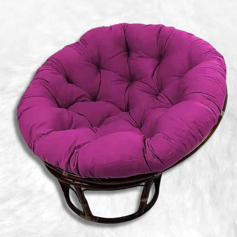 Coussin pour Fauteuil en Rotin rond violet