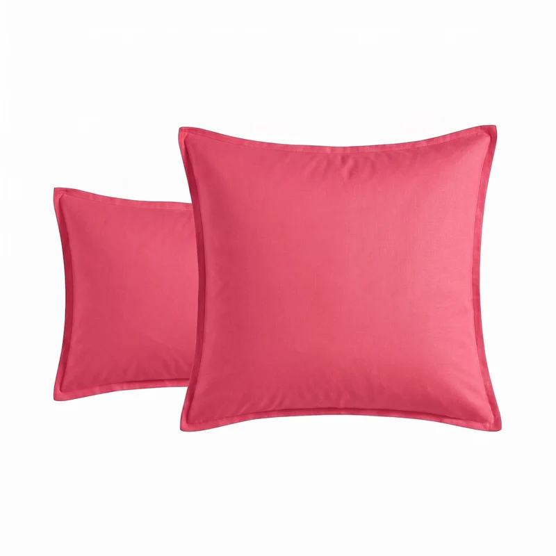 Taie d'oreiller unie - Satin Lavé 110 fils/cm²