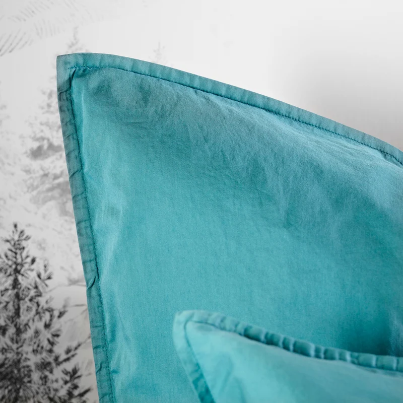 Taie d'oreiller unie - Satin Lavé 110 fils/cm²