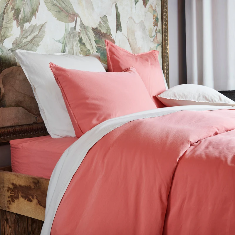 Drap plat - Satin Lavé 110 fils/cm²