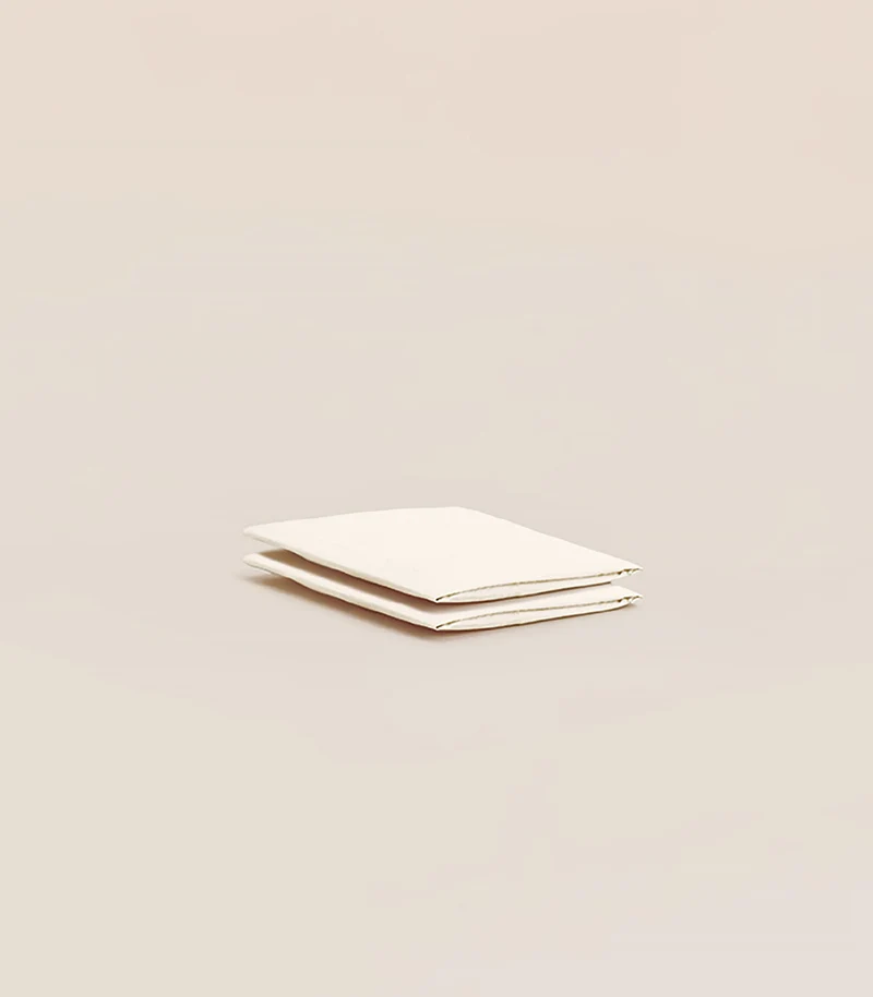 Draps housse percale de coton bébé - Beige Ivoire