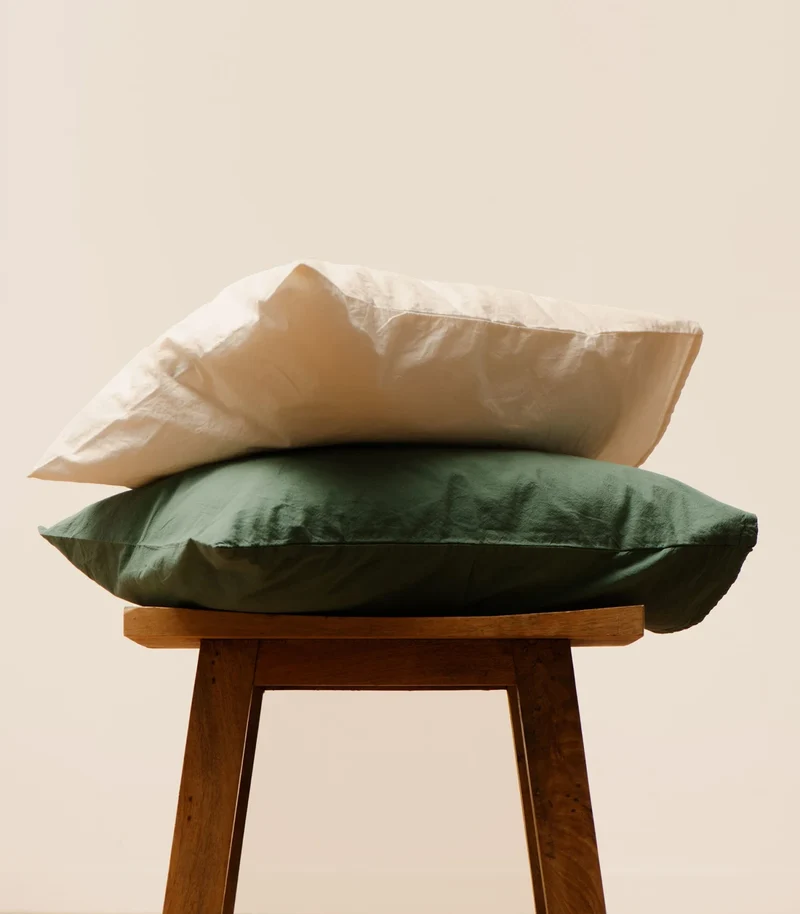 Draps housse percale de coton bébé - Beige Ivoire