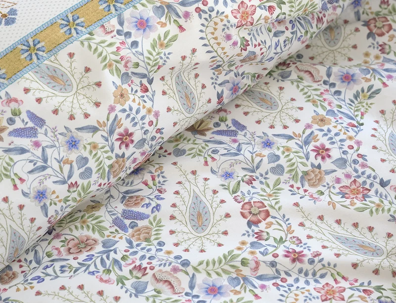 Coussin Percale de coton - KAIRI BLOOM