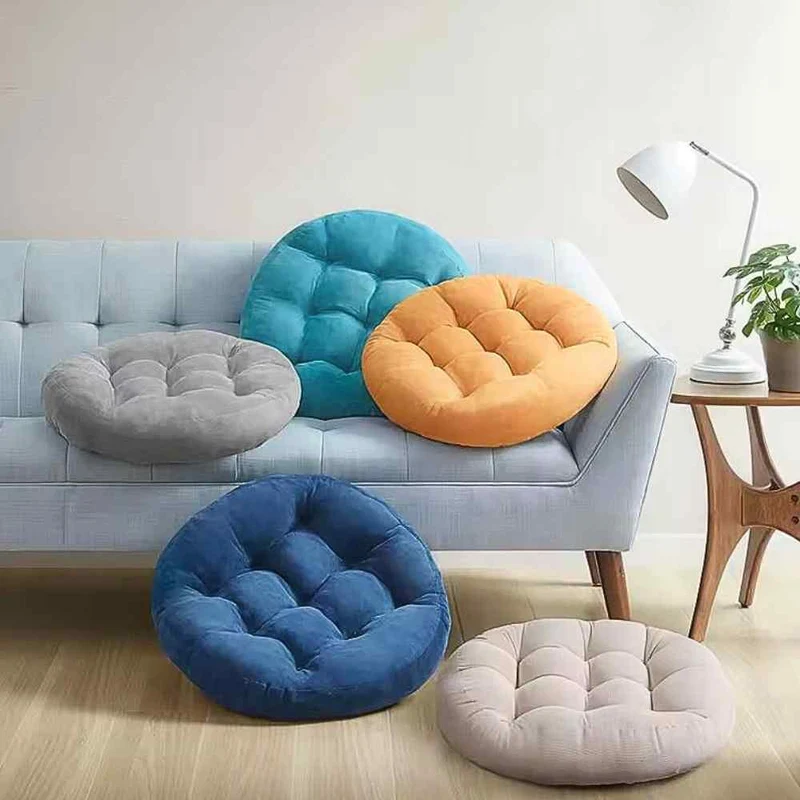 Coussin de Sol Rond jaune
