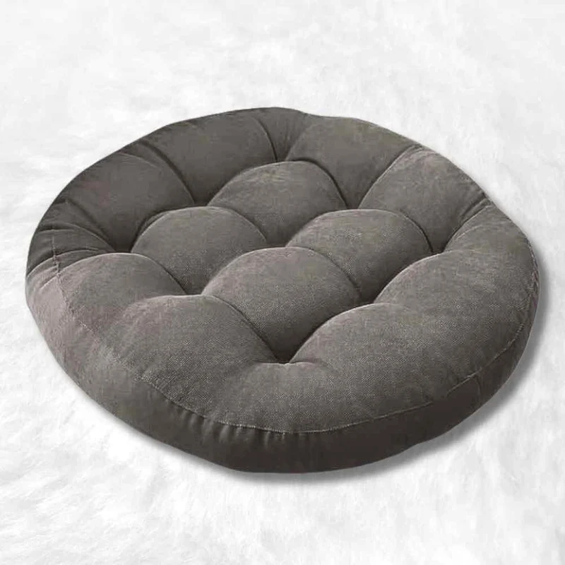 Coussin de Sol Rond gris