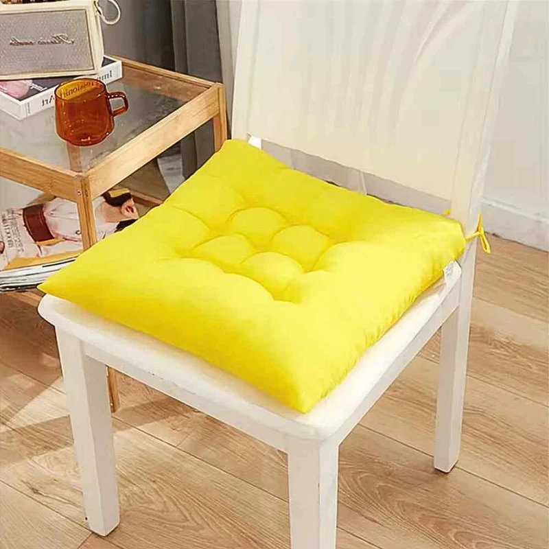 Coussin de Chaise Carré jaune