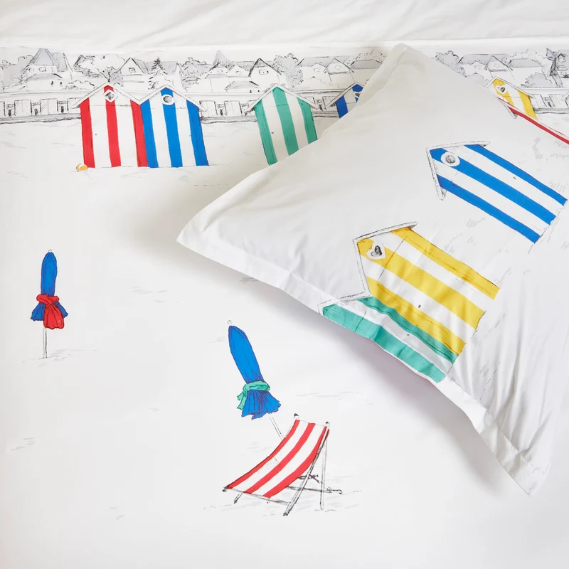 Taie d'oreiller Les Planches - Percale de coton