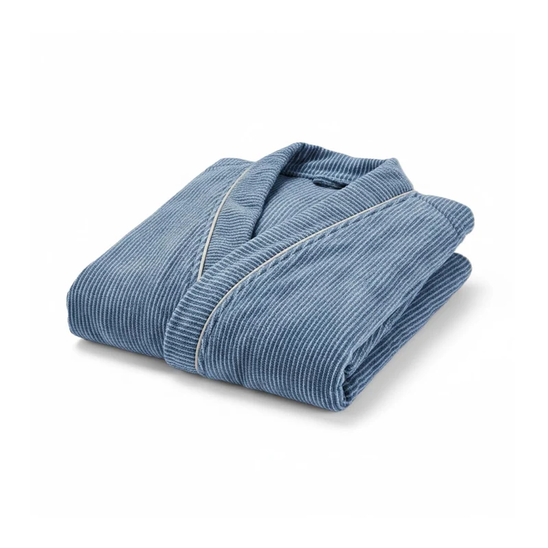 Peignoir Rayé - Éponge et Velours 380g/m²