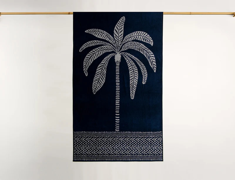 Drap de plage - PLAMIER Bleu nuit